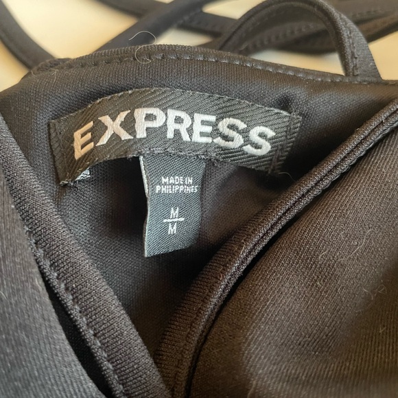 Black super-strappy stretchy scuba tank - Picture 3 of 3